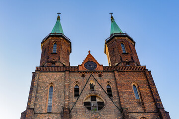 Fototapeta na wymiar It's Evangelical-Augsburg Church of the Virgin Mary in Legnica in Poland.