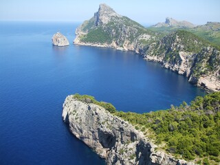 view of the sea and mountains