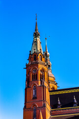 It's St Paul and Petr cathedral in Legnica in Poland.