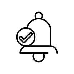 bell sound line style icon