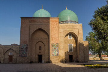 Fototapeta na wymiar Dorut Tilavat complex in Shahrisabz, Uzbekistan