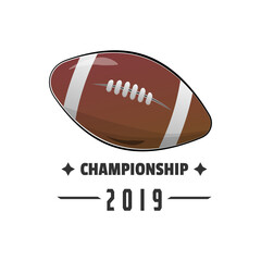 American Football Championship Symbol Sport League Tournament Icon
