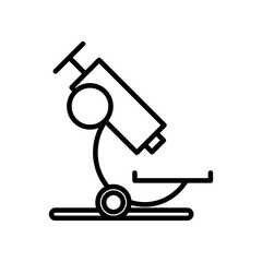microscope education supply isolated icon