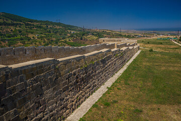 Walls of Naryn-Kala fortress in Derbent in the Republic of Dagestan, Russia