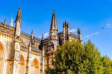 Exterior of the Monastery of Batalha (Monastery of Saint Mary of the Victory). UNESCO World Heritage Site