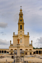 Obraz premium Basilica of Our Lady of the Rosary, Sanctuary of Fatima, Portugal. Important destinations for the Catholic pilgrims and tourists