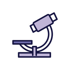 microscope education supply isolated icon