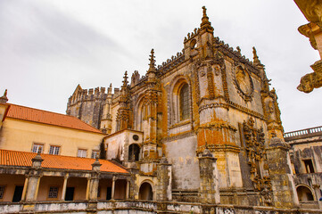 Fototapeta na wymiar Convent of Christ in Tomar,Portugal. UNESCO World Heritage Site