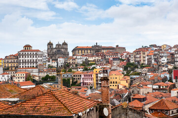 Fototapeta na wymiar It's Beautiful cityscape of Porto. Porto is the second largest city in Portugal and it was called the European Culture Capital in 2001