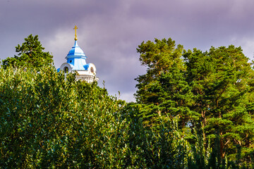It's Orthodox Monastery behind the trees
