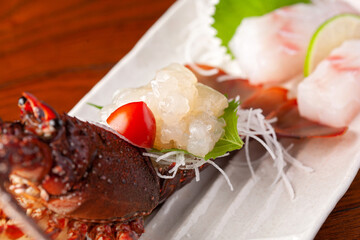 伊勢海老のお造り