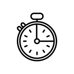chronometer timer line style icon
