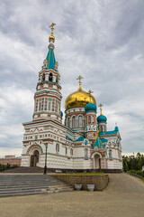 Assumption Cathedral (Uspenskiy Kafedralnyy Sobor) in Omsk, Russia