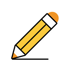 pencil graphite supply fill style icon