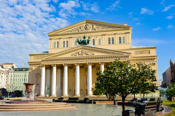 It's Bolshoy theater (Big theater), Moscow, Russia