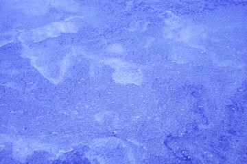 The color level of the surface of the lake