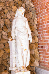 It's Sculpture in Tsarskoye Selo (Pushkin), 25 km south-east of St. Petersburg, Russia.