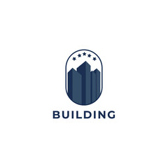 Apartment Building template logo design inspiration. City Construction trendy professional logo Premium Quality symbol icon vector illustration