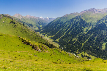 Fototapeta na wymiar Ak Su valley near Karakol, Kyrgyzstan