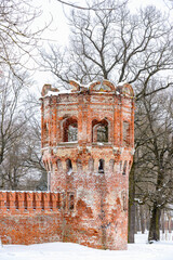 It's Refectory of the Fedorov town, complex of buildings in the town of Pushkin, near...