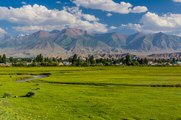 Meadows near Kochkor in Kyrgyzstan