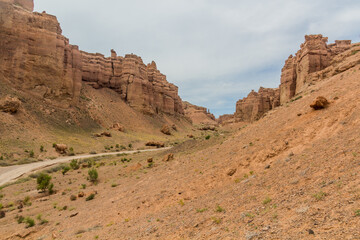 Fototapeta na wymiar View of Sharyn canyon in Kazakhstan