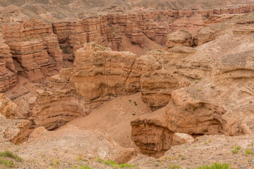 Charyn Canyon of Sharyn River in Kazakhstan