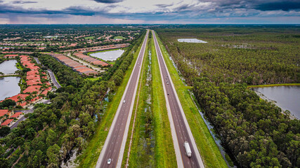 traffic on highway (I-75 Florida)