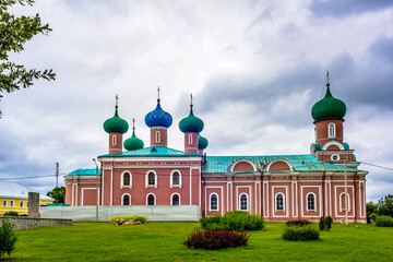 Fototapeta na wymiar It's Tikhvin Assumption Monastery, a Russian Orthodox monastery founded in 1560, (Tihvin, Saint Petesburg region, Russia)