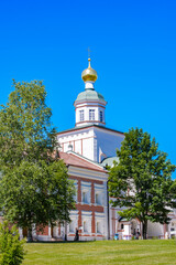 It's Part of the Valday Iversky Monastery, a Russian Orthodox monastery founded by Patriarch Nikon in 1653. Lake Valdayskoye in Valdaysky District of Novgorod Oblast, Russia,