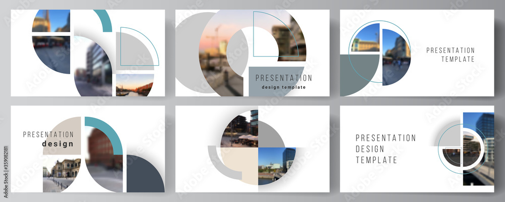 Poster vector layout of the presentation slides design business templates, multipurpose template for presen