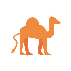 camel animal flat style icon