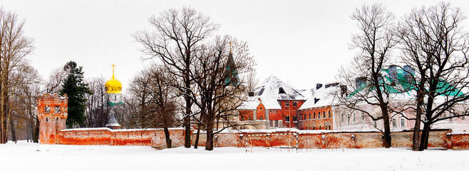 Fedorov town, complex of buildings in the town of Pushkin, near St.Petersburg, Russia