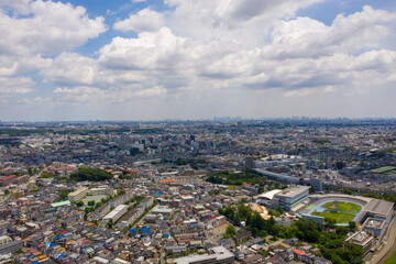 東京都心部方面の空撮写真_09