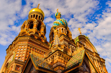 Fototapeta na wymiar Church of the Savior on Spilled Blood, one of the main sights of St. Petersburg, Russia.