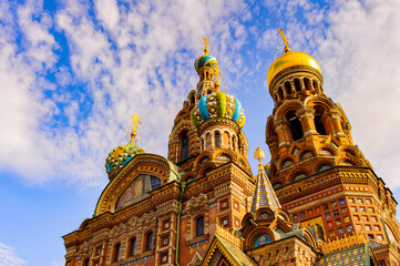 Fototapeta na wymiar Church of the Savior on Spilled Blood, one of the main sights of St. Petersburg, Russia.