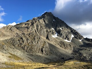 alpine snow mountain view