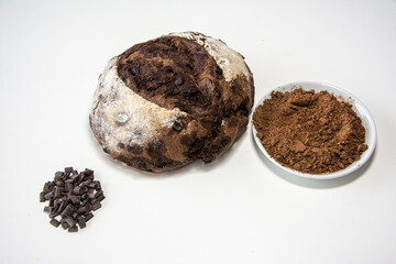 Cocoa and chocolate bread bar