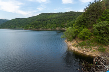 Fototapeta premium Topolnitsa Reservoir at Sredna Gora Mountain, Bulgaria