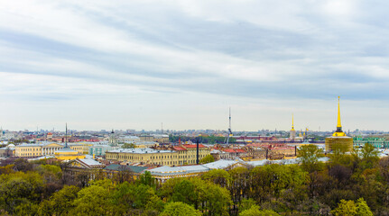 Fototapeta na wymiar Panorama of Saint Petersburg, Russia