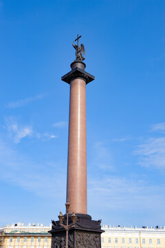 Column in front of the WInter Palace, Russia
