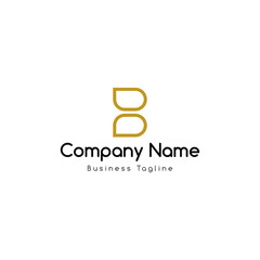 b logo design template