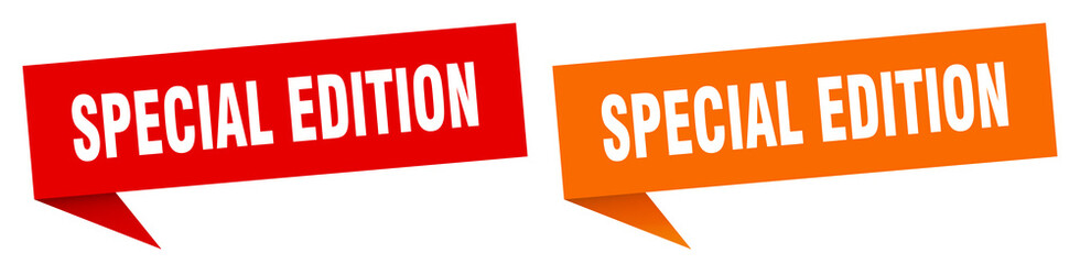 special edition banner. special edition speech bubble label set. special edition sign
