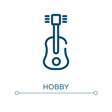 Hobby icon. Linear vector illustration. Outline hobby icon vector. Thin line symbol for use on web and mobile apps, logo, print media.