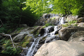 waterfall in the Shenandoah mountains