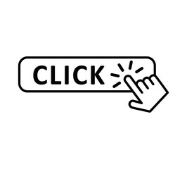 Click button with hand clicking