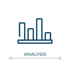 Analysis icon. Linear vector illustration. Outline analysis icon vector. Thin line symbol for use on web and mobile apps, logo, print media.