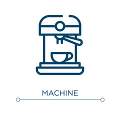Machine icon. Linear vector illustration. Outline machine icon vector. Thin line symbol for use on web and mobile apps, logo, print media.