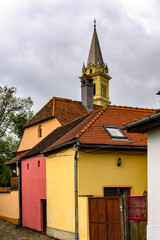 Obraz premium Architecture of the historic centre of Sighisoara, Romania. UNESCO World Heritage
