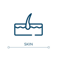 Skin icon. Linear vector illustration. Outline skin icon vector. Thin line symbol for use on web and mobile apps, logo, print media.